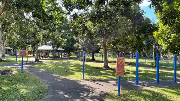 Bike education track at playground