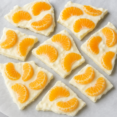 mandarin yoghurt bark