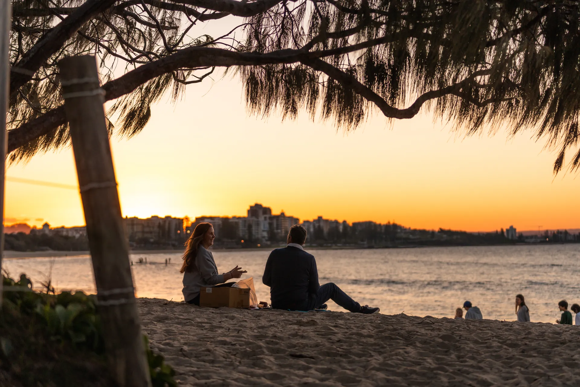 Sunset at Mooloolaba Beach
