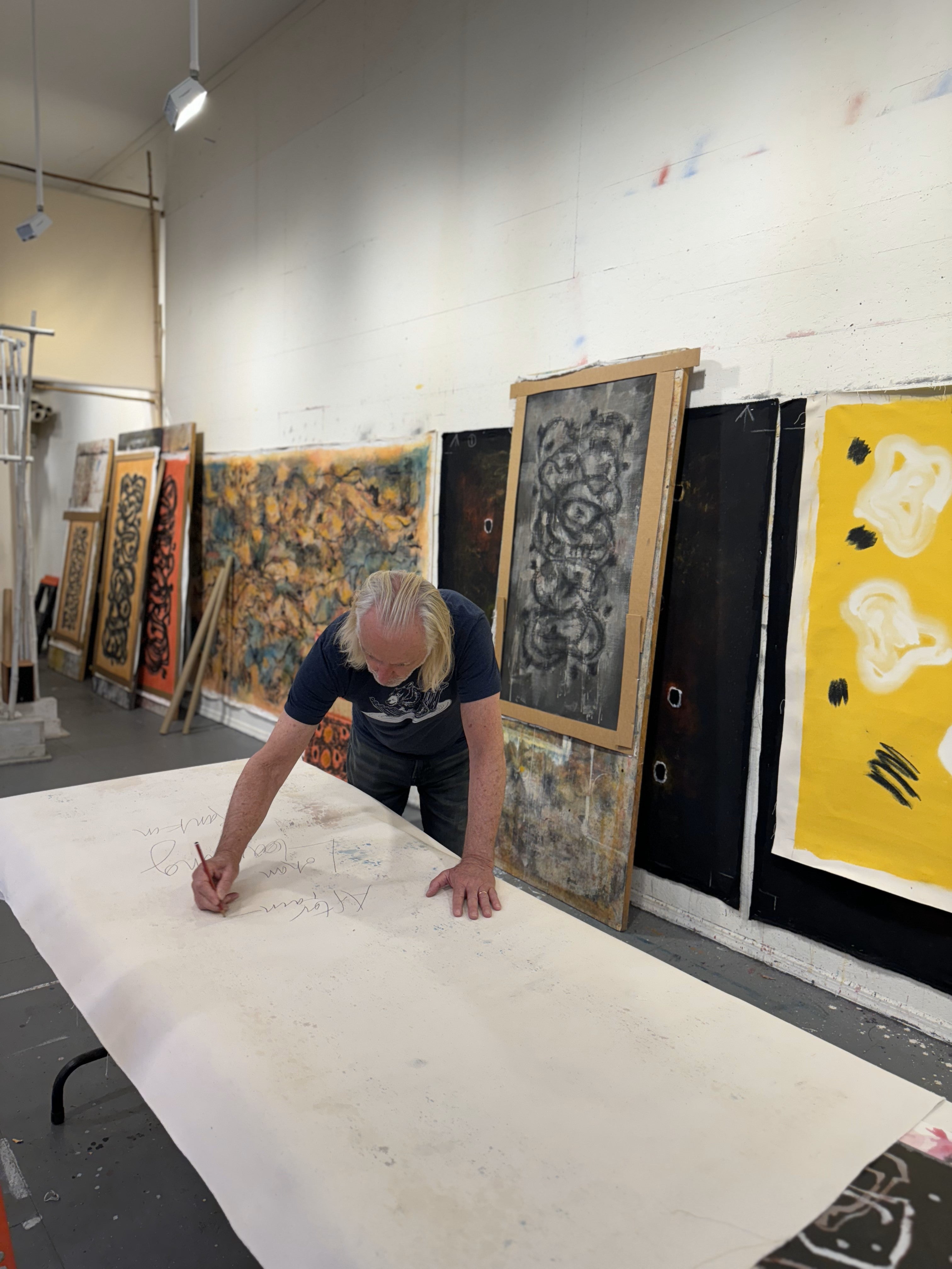 David Rankin in his studio
