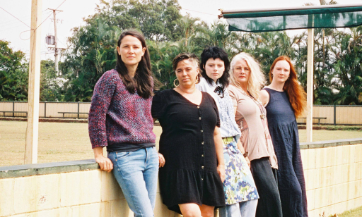 Horizon Homegrown 2023 Artists _ L - R
Artists Dominique Chen, Libby Harward, Teddy Horton, Nicole Veovodin-Cash, Chloe Keating presented as part of Horizon 2023 - Image by Kyle Doble