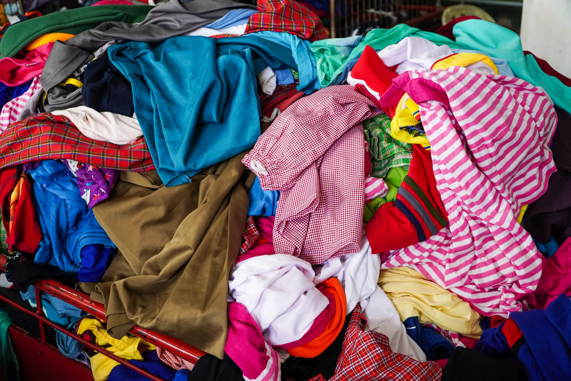 pile of old clothes