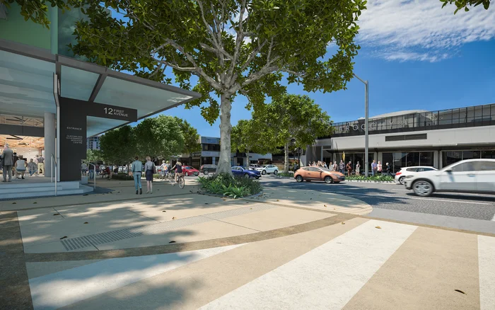 Artist Impression on Cornmeal Parade pedestrian and cycle crossing.  