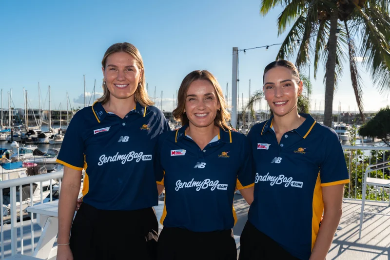 Sunshine Coast Lightning new leadership team Courtney Bruce, Liz Watson and Karin Burger