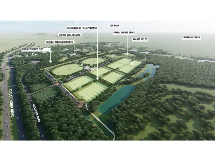 Overall Honey Farm Sport and Precinct Master Plan (indicative artist impression)