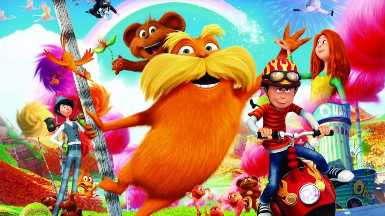The Lorax movie characters cartoon image.