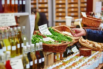 Stall at a market
