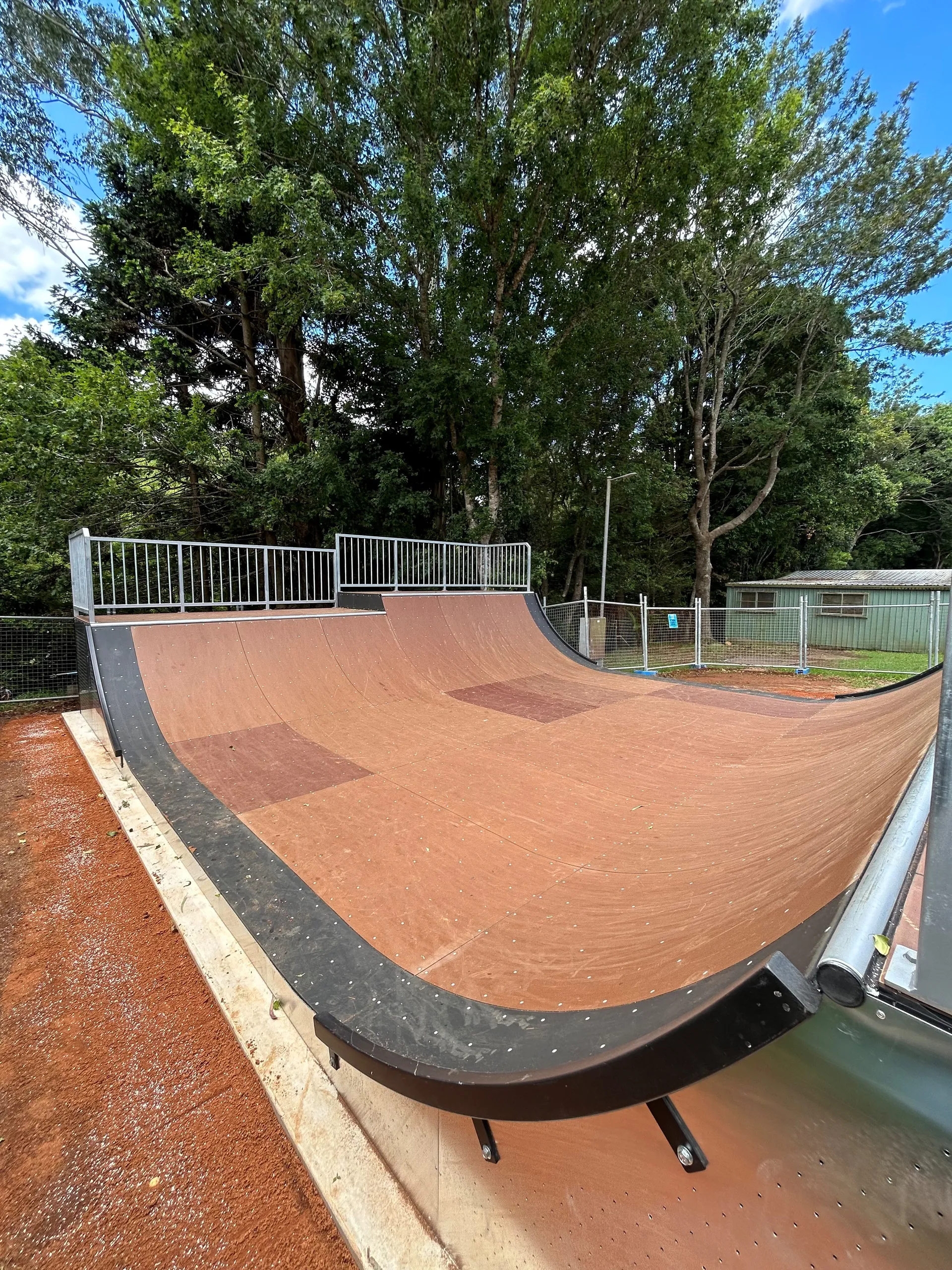 New half-pipe at Maleny