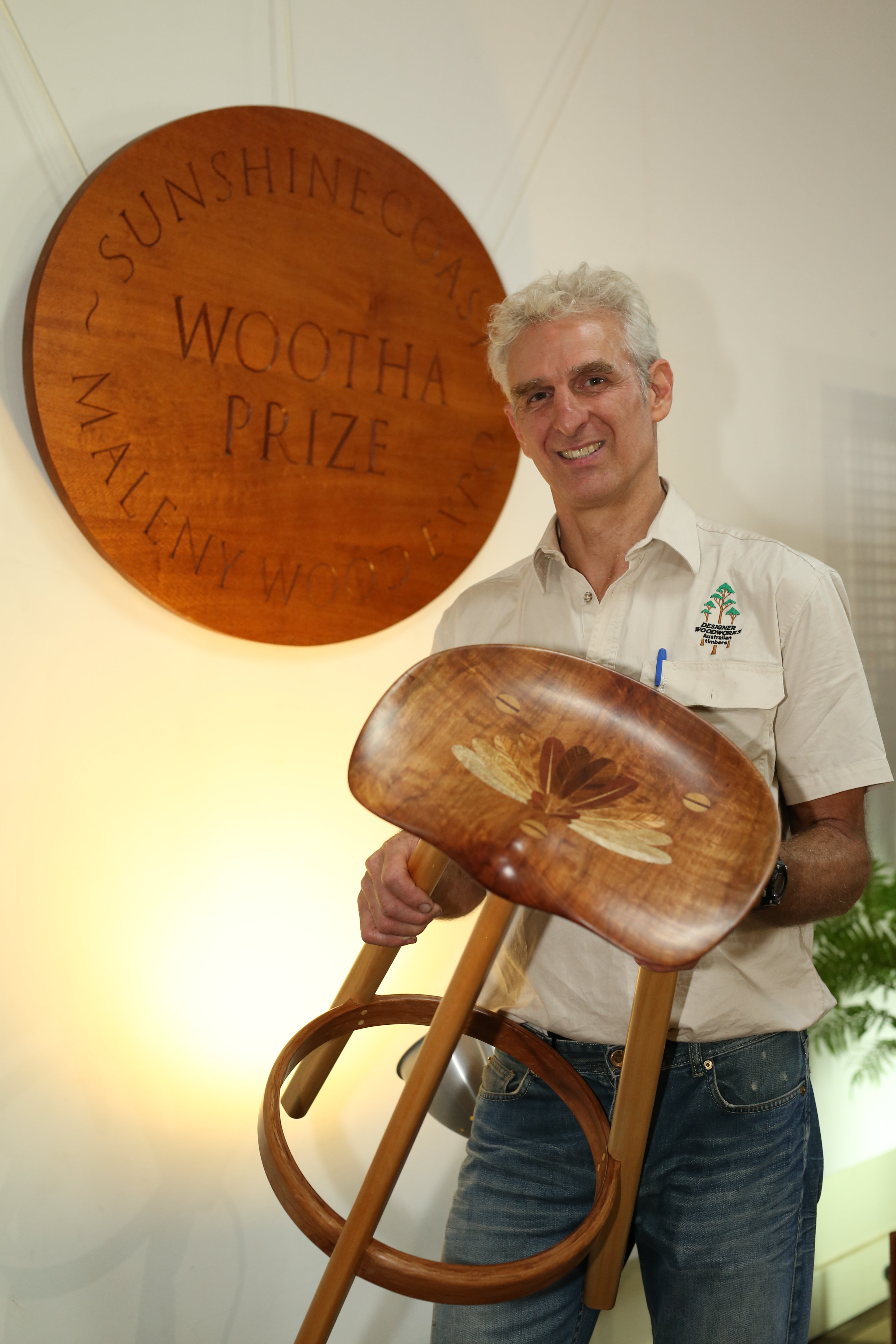 2023 Furniture Winner. Stella. Held by artist Garan Hale. Image credit by Sound Images.