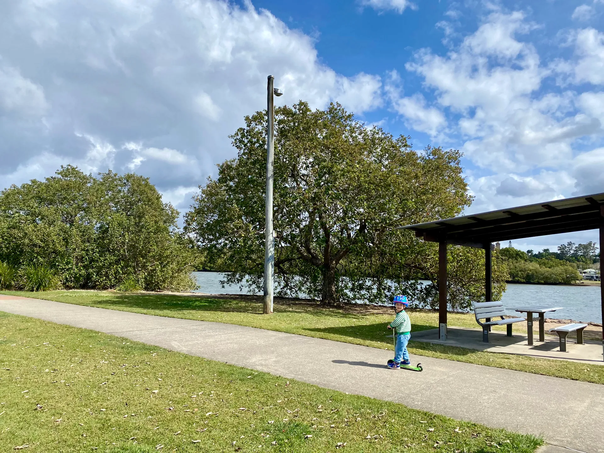 Muller Park Bli Bli boy on scooter