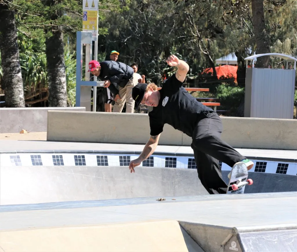 Chiggy’s Skateboarding coach Mat Chigwidden