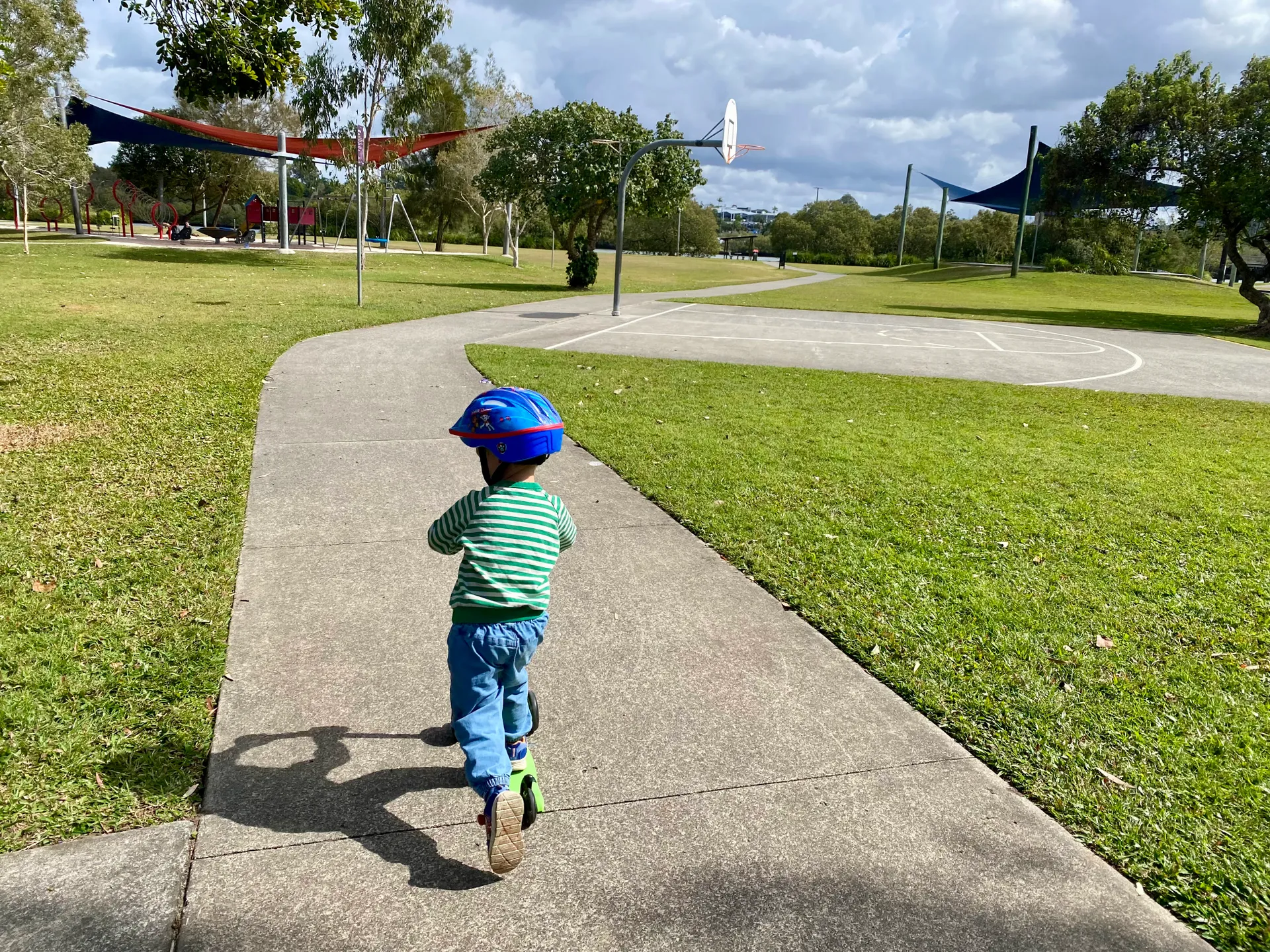 Muller Park Bli Bli boy on scooter