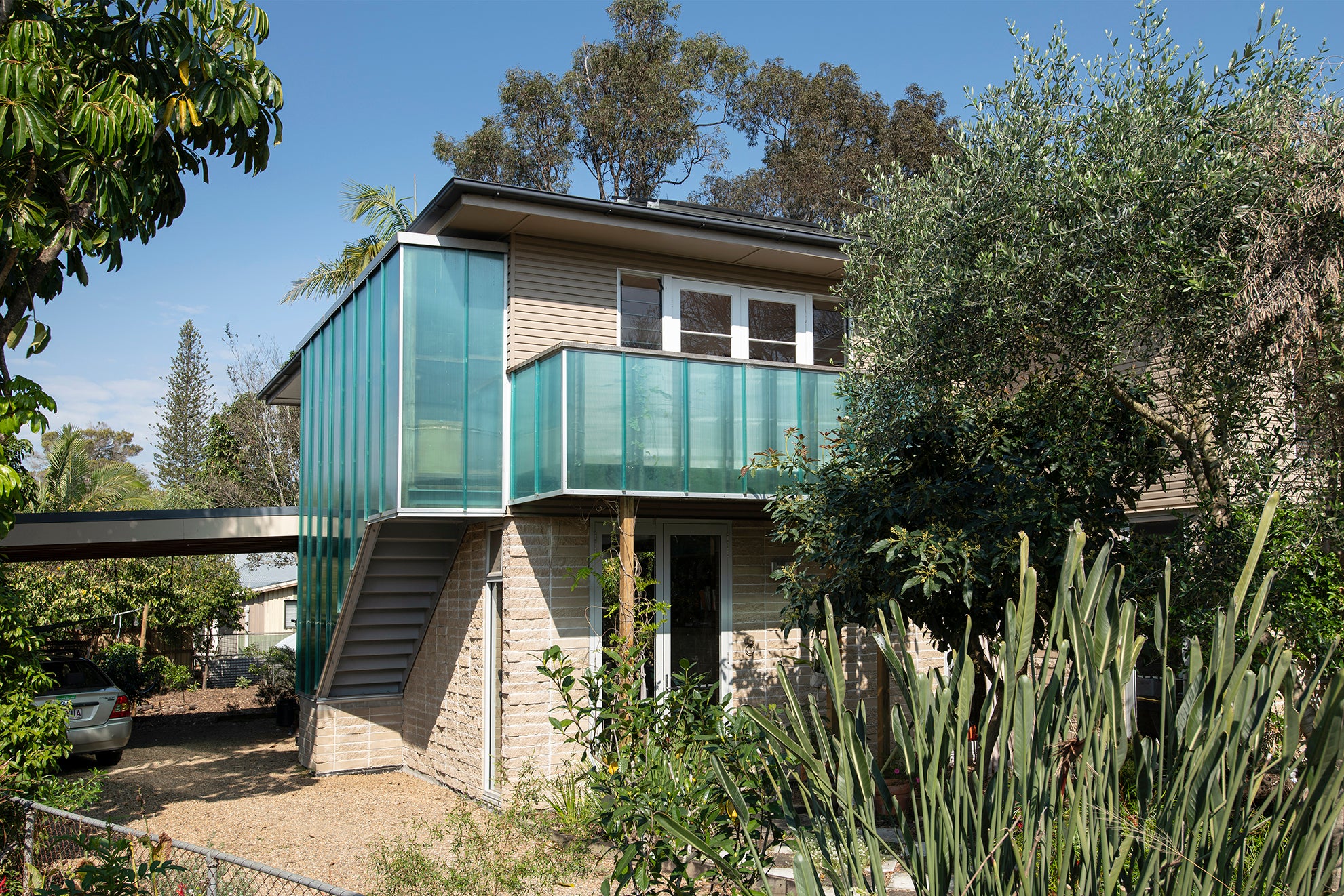 A house that has utilised flood resilient design.