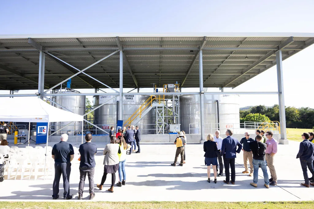 McCormick Trade Waste facility showing the equipment and the structure of the plant.