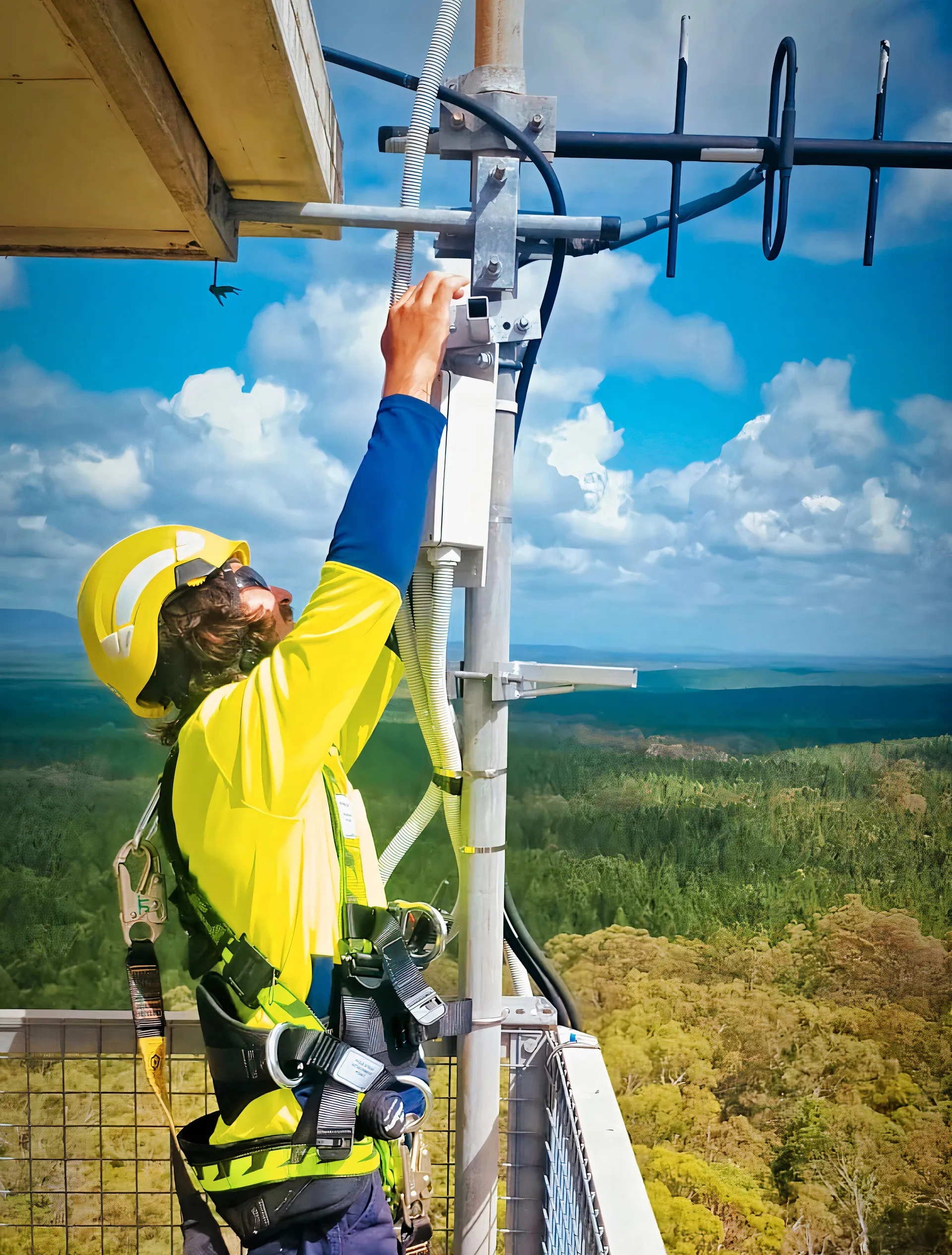 Fire detection cameras being installed at new locations.