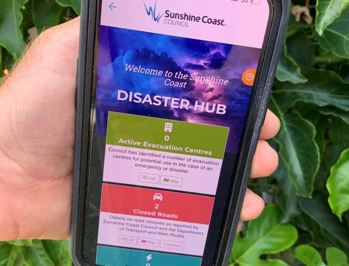 The Disaster Hub is available via the Sunshine Coast Council App.