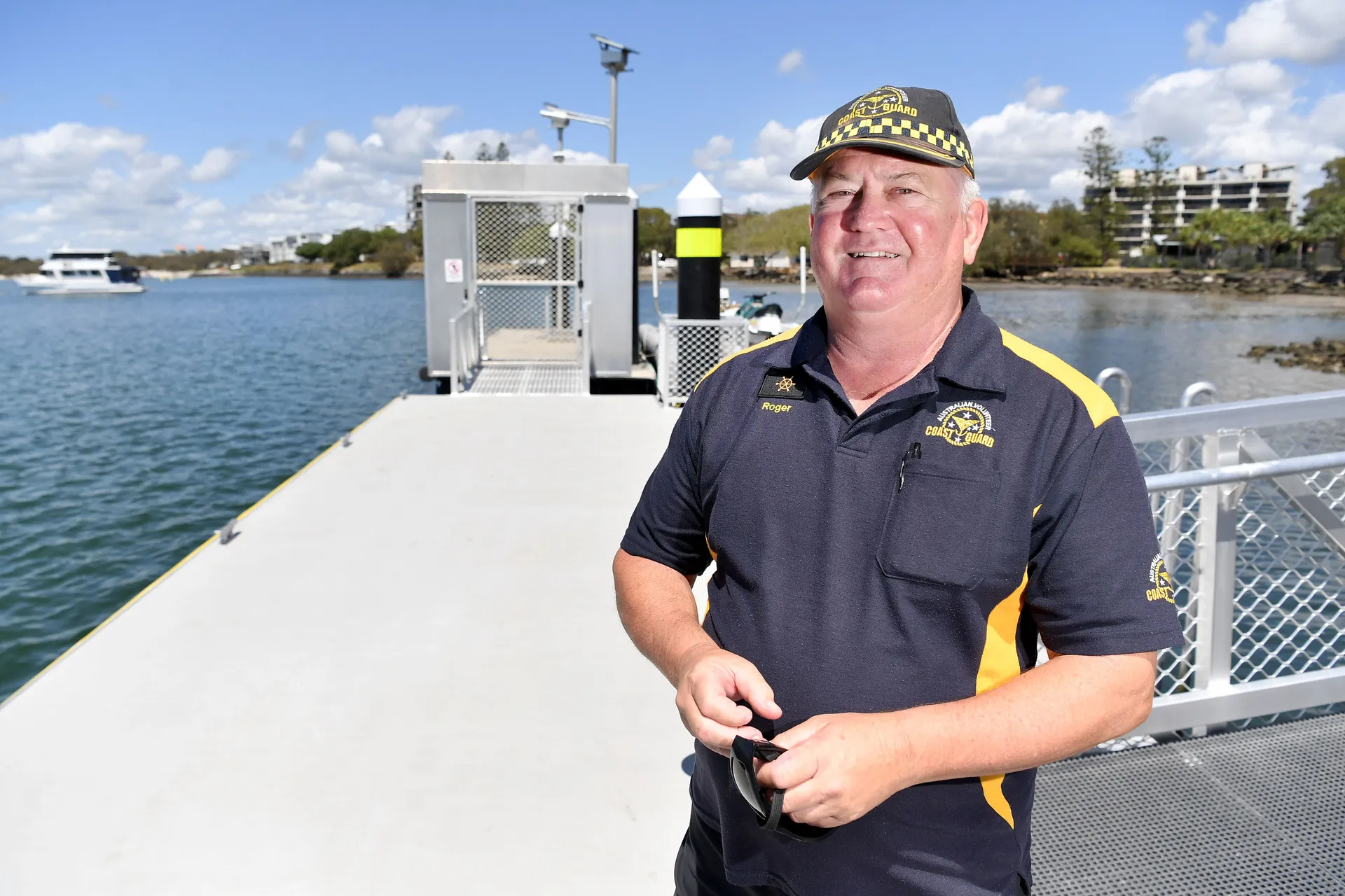 Coast Guard Caloundra Flotilla Commander QF4 Roger Pearce.