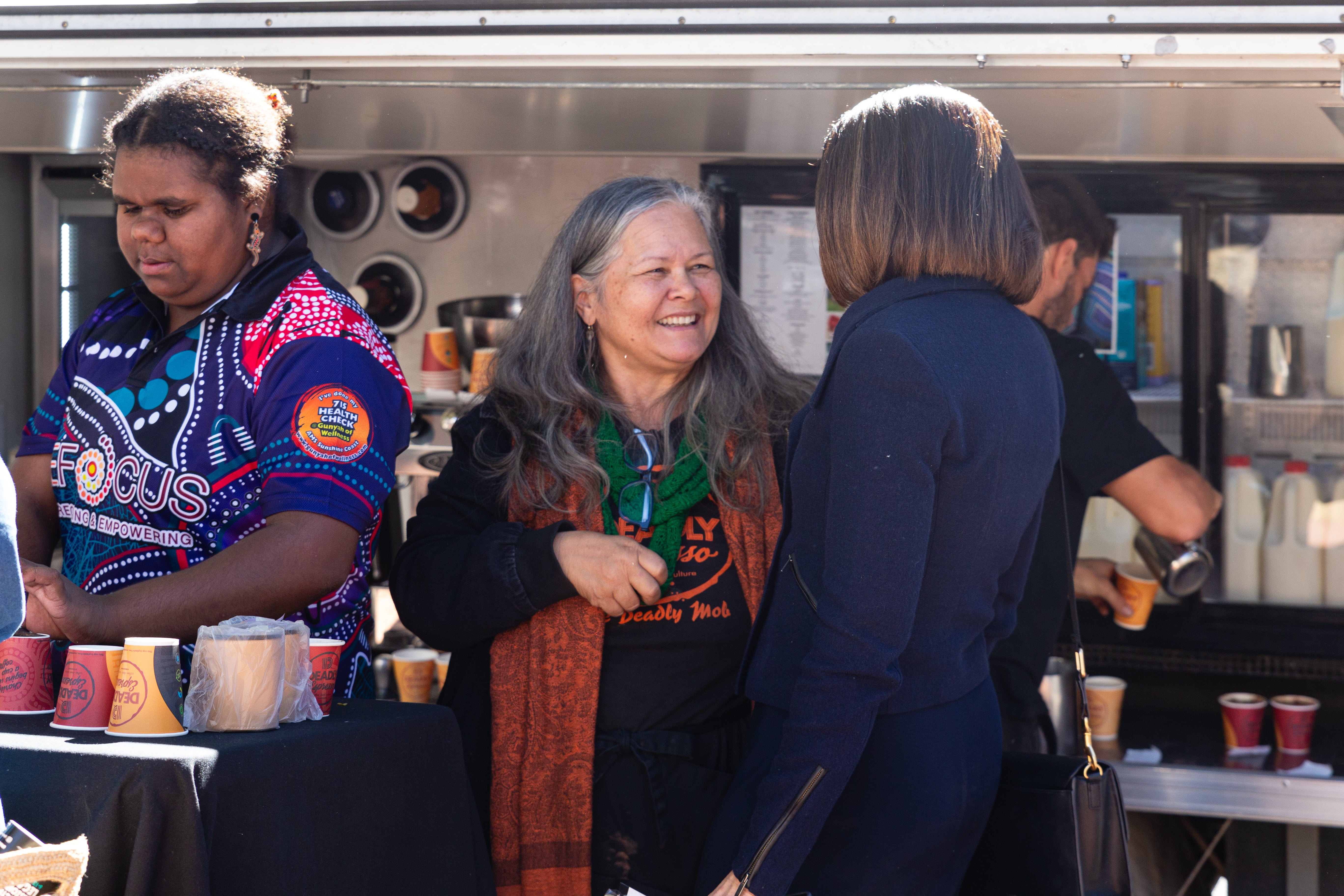 Community discussions at the event.