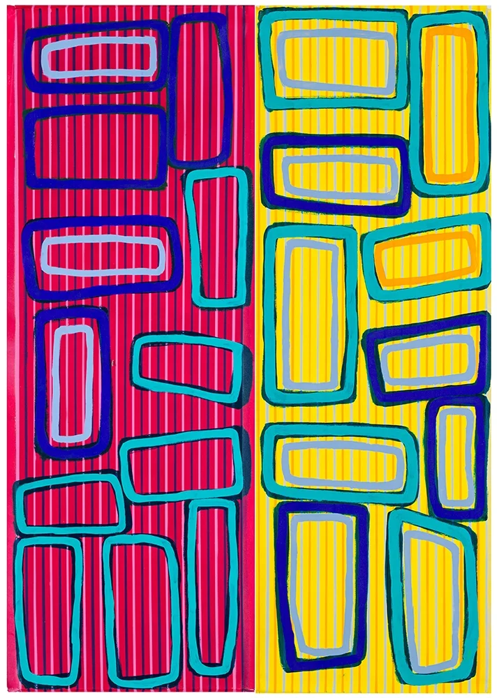 Walala Tjapaltjarri and Michael Eather