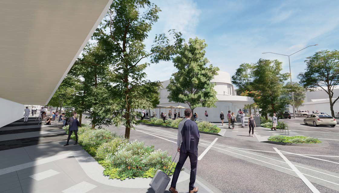 Artist impression view across Mill Street Nambour.