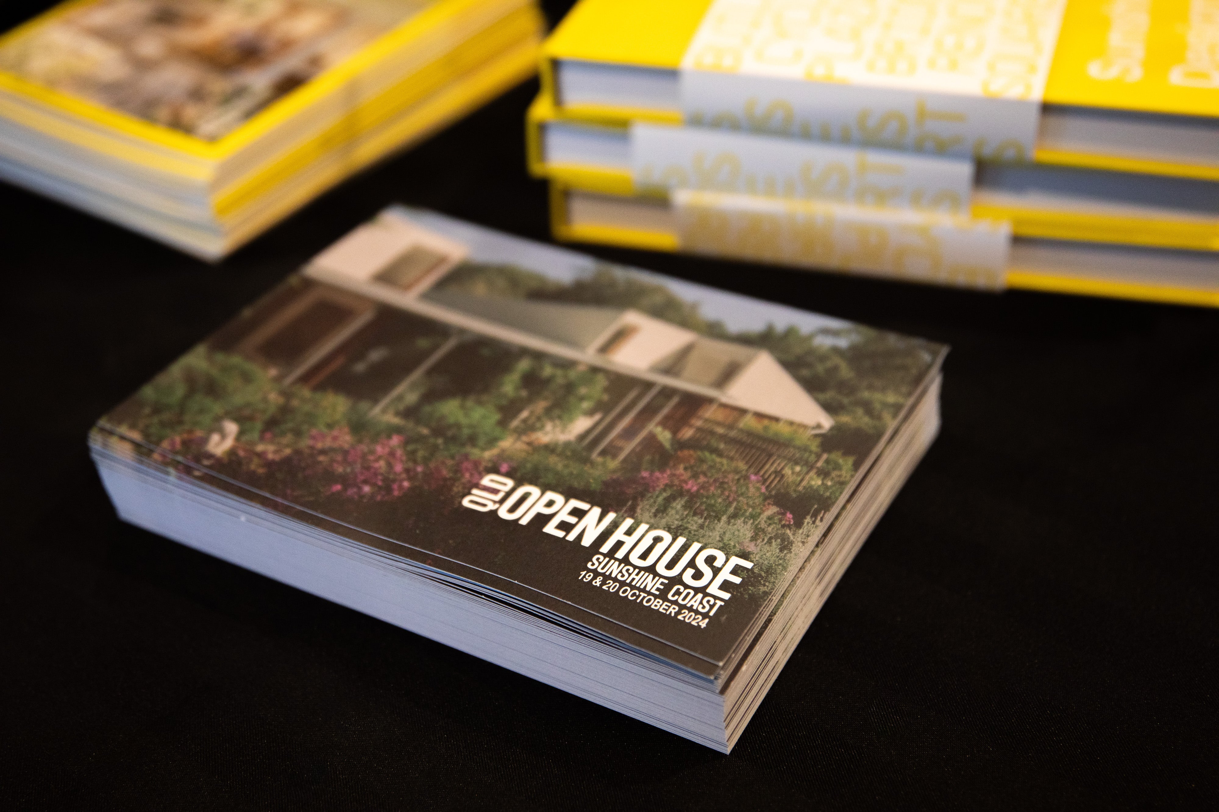 Open House Book on table. 