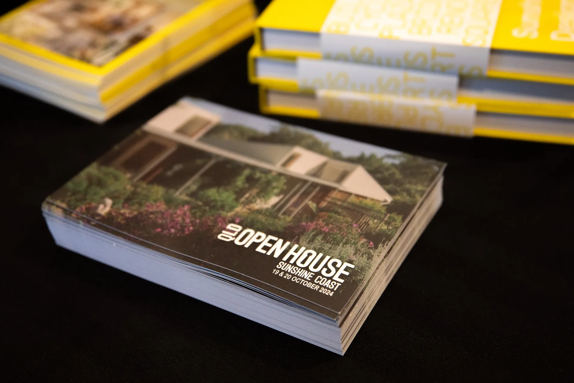 Open House Book on table.