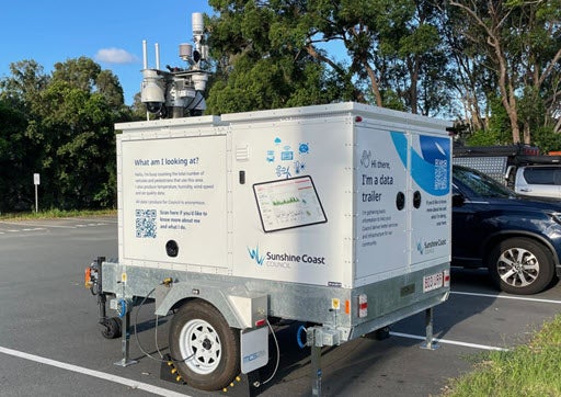 Data trailer at Wises Road, Maroochydore