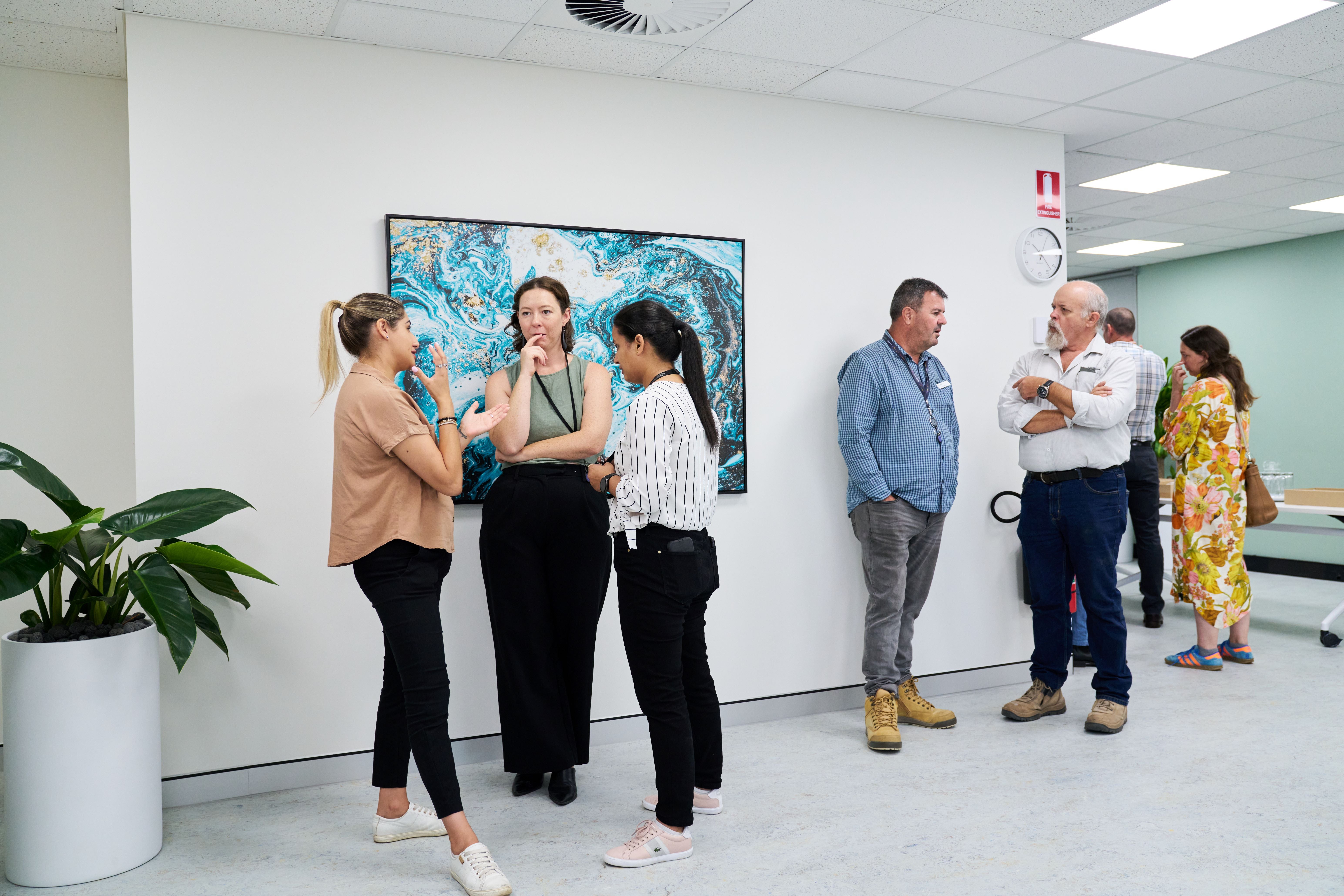 People gathering at the Namba Meeting Place event