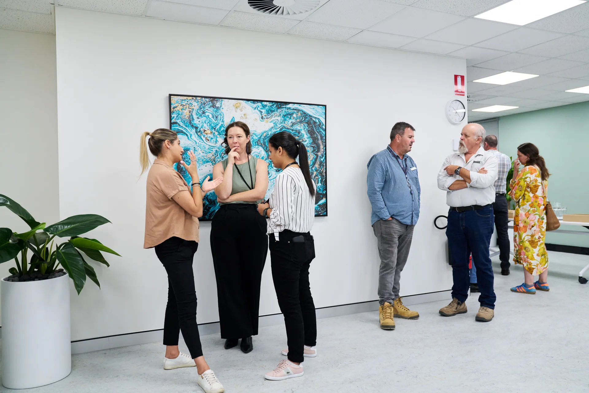 People gathering at the Namba Meeting Place event