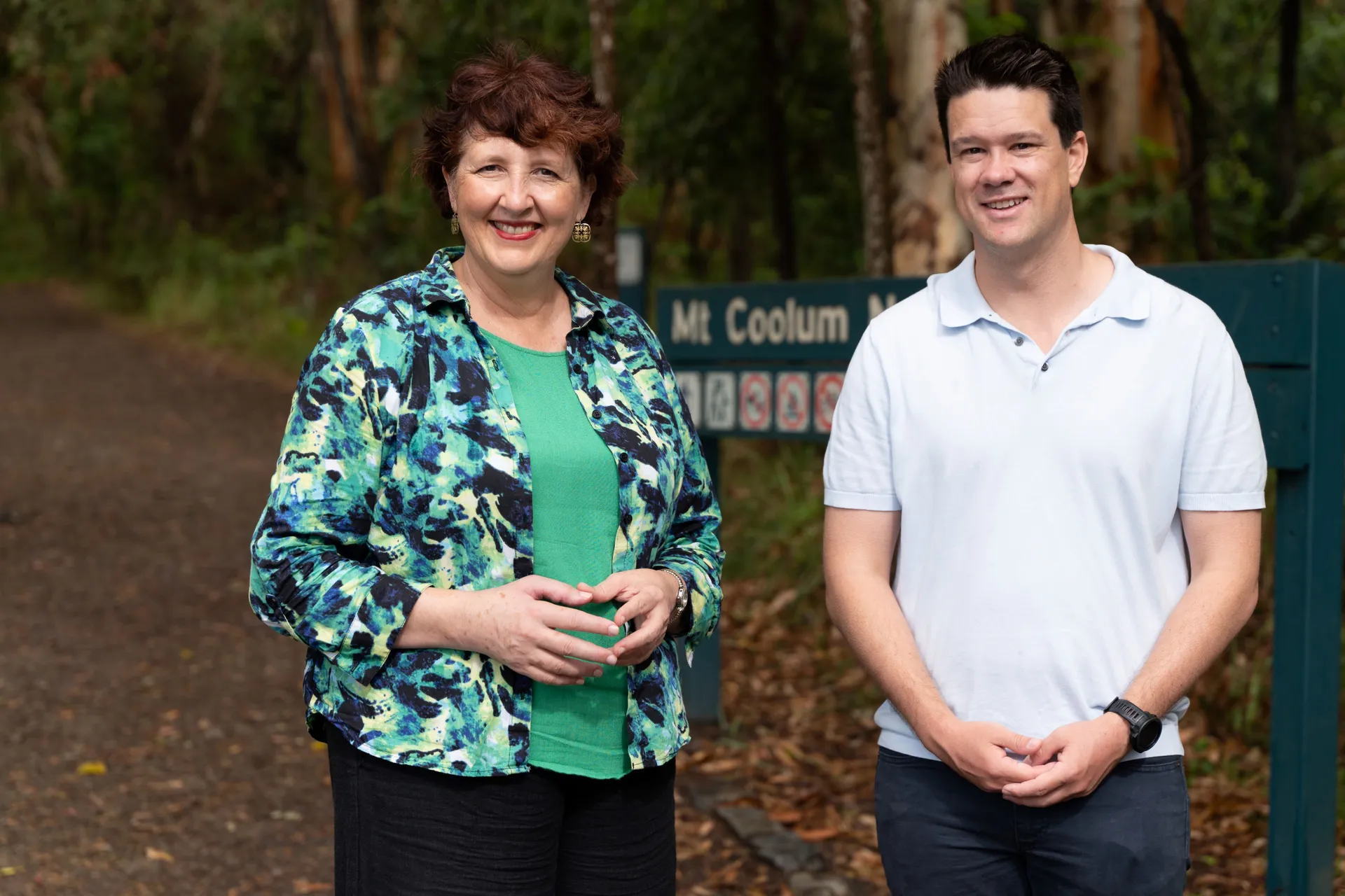 Member for Maroochydore, Fiona Simpson MP and Division 8 Cr Taylor Bunnag - Mount Coolum National Park (marking the completion of the new amenities)