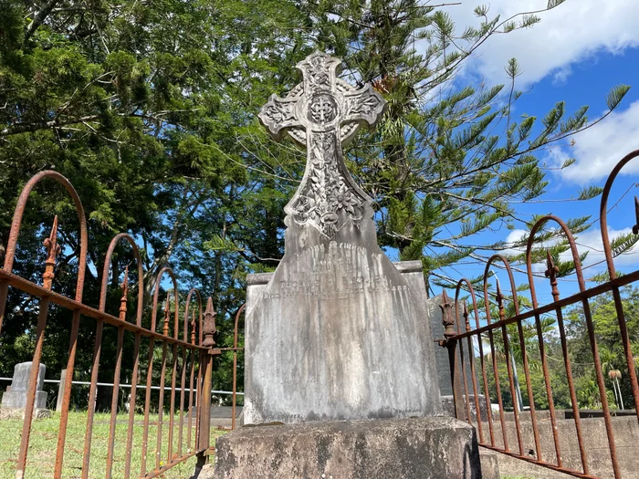 Ornate gravestone at Old Nambour Cemetery