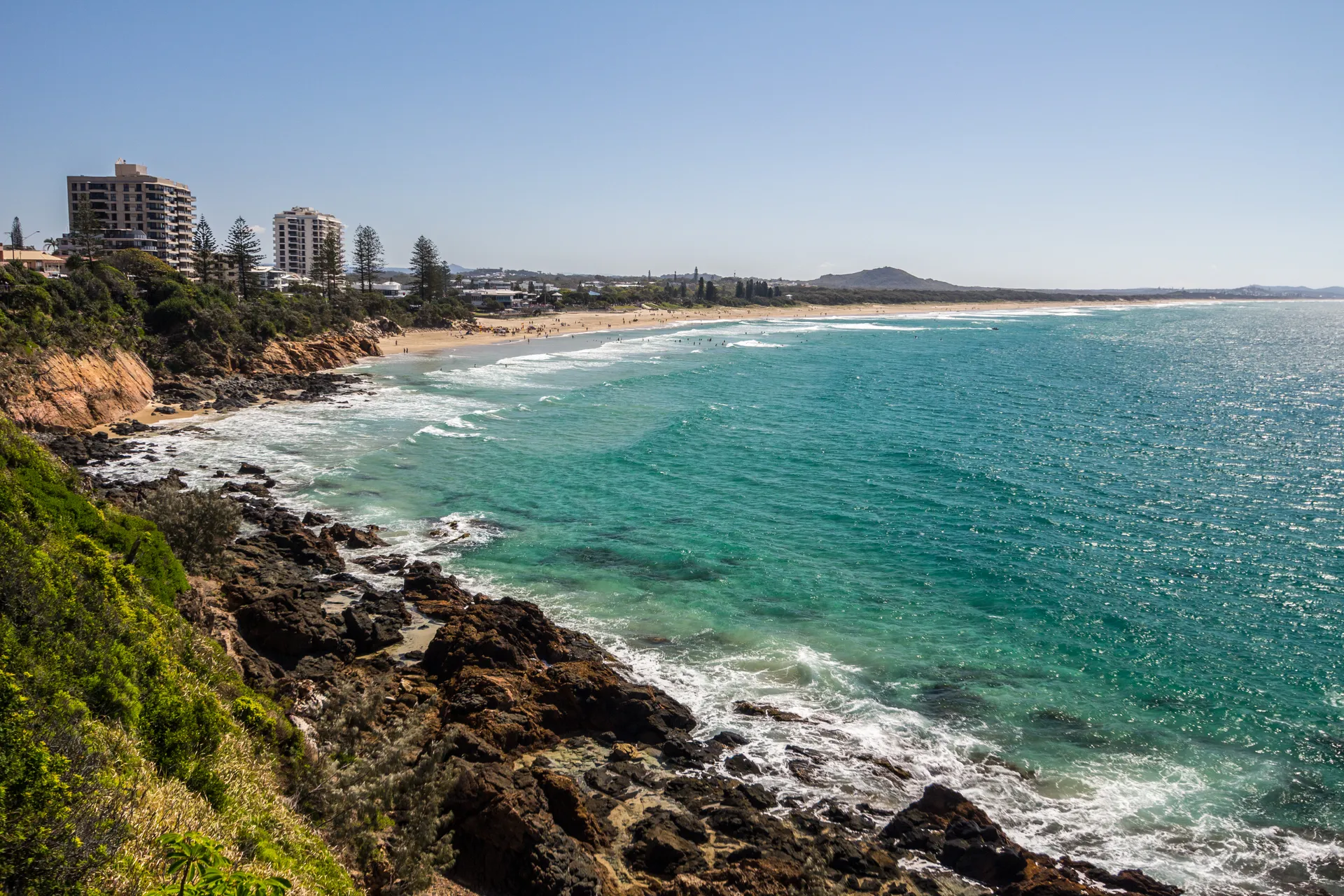 View north to Coolum beach