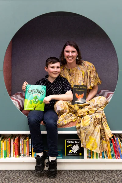 Lincoln Rawlins and Roxanne McCarty-O'Kane at Sunshine Coast Libraries