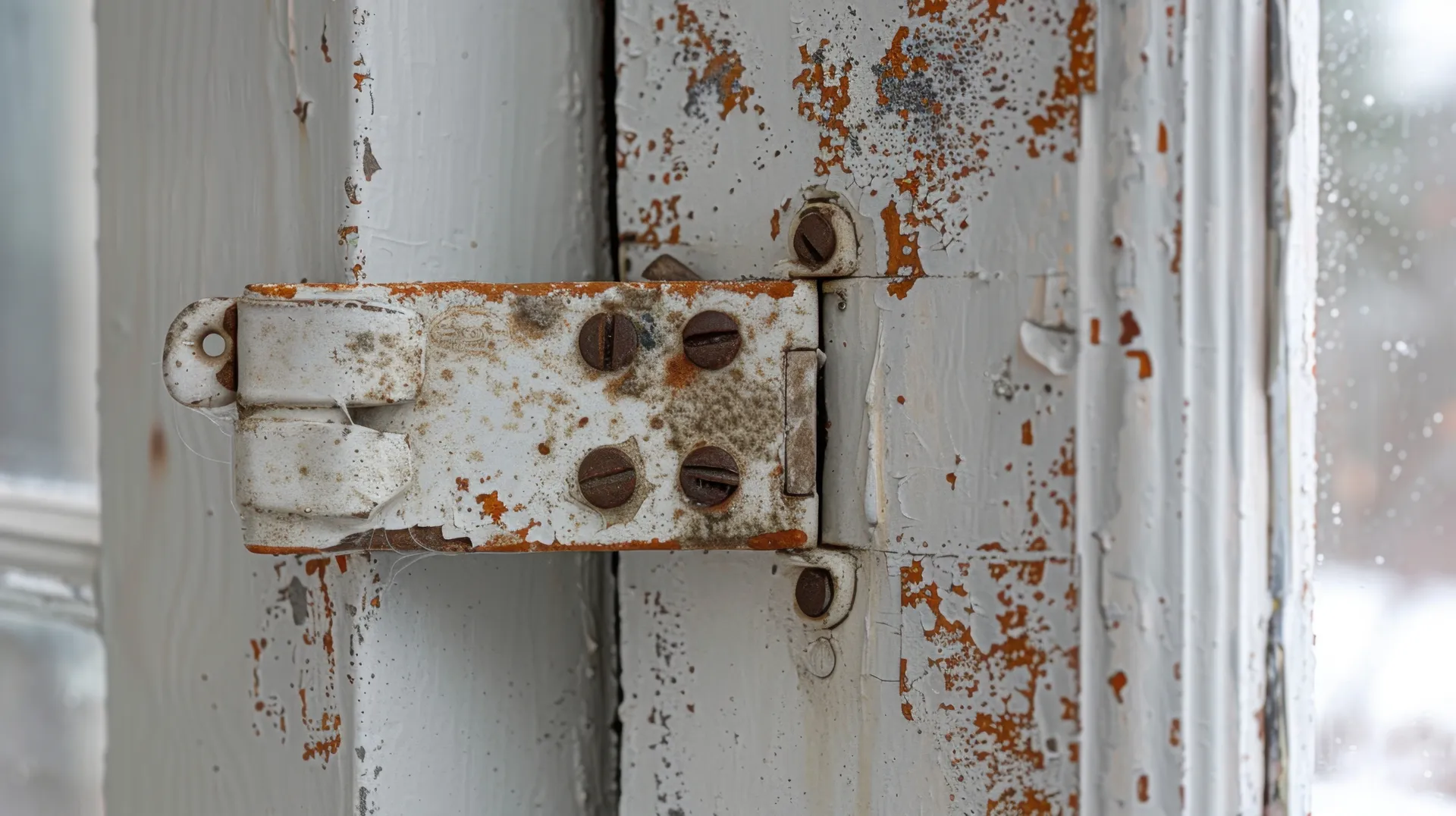 rusty door hinge