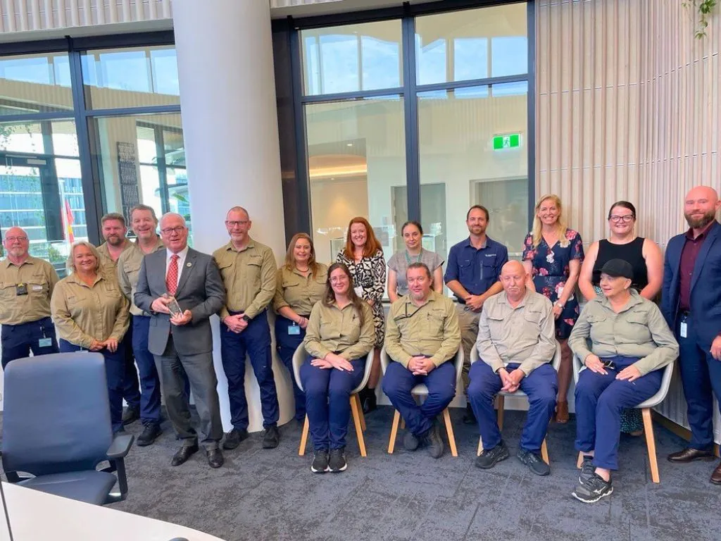 Receiving the ‘On-street Excellence in Technology and Innovation’ award at the October Ordinary Meeting