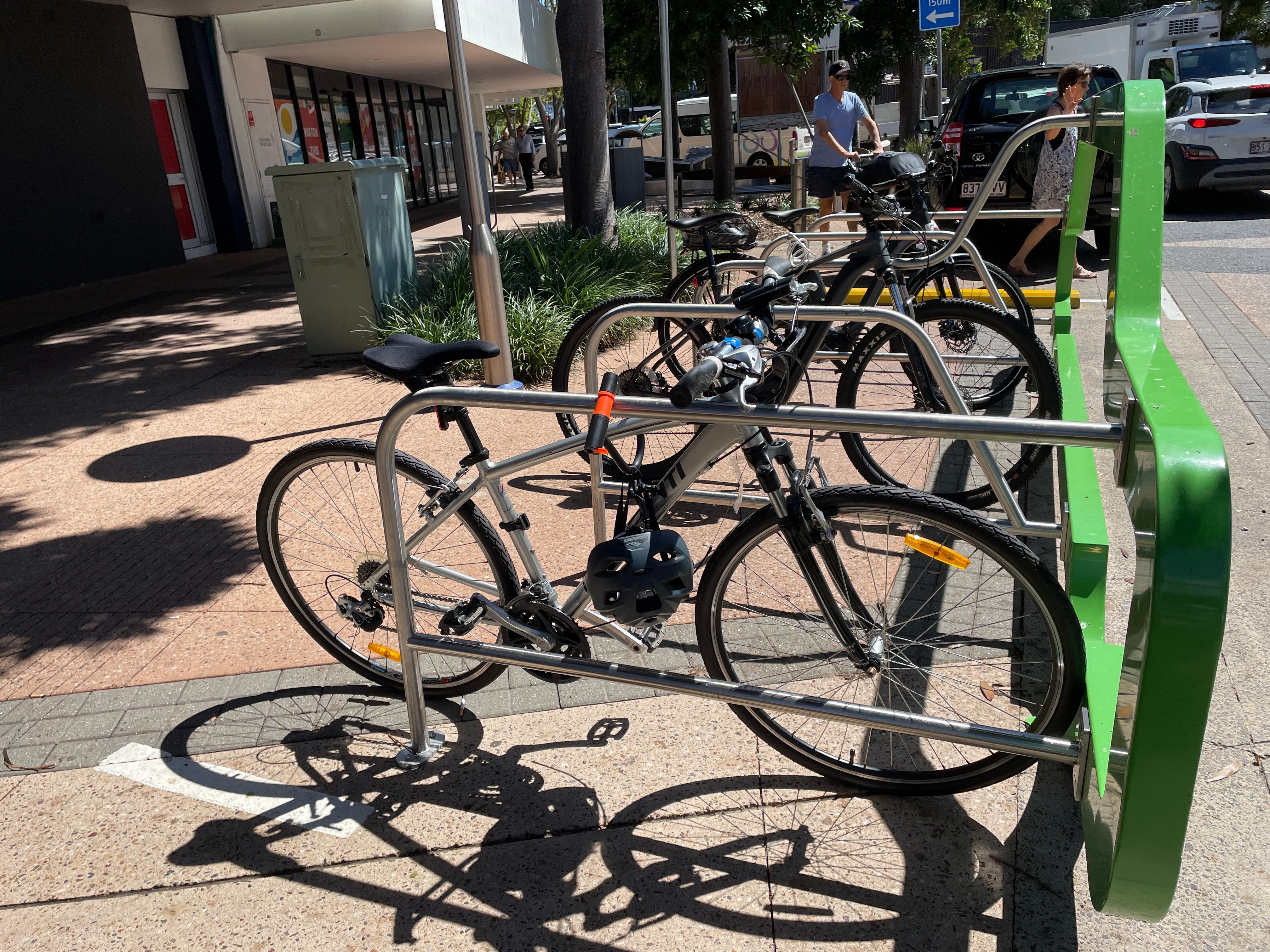 New BikeHub in Maroochydore offering 10 bike and scooter spaces. 