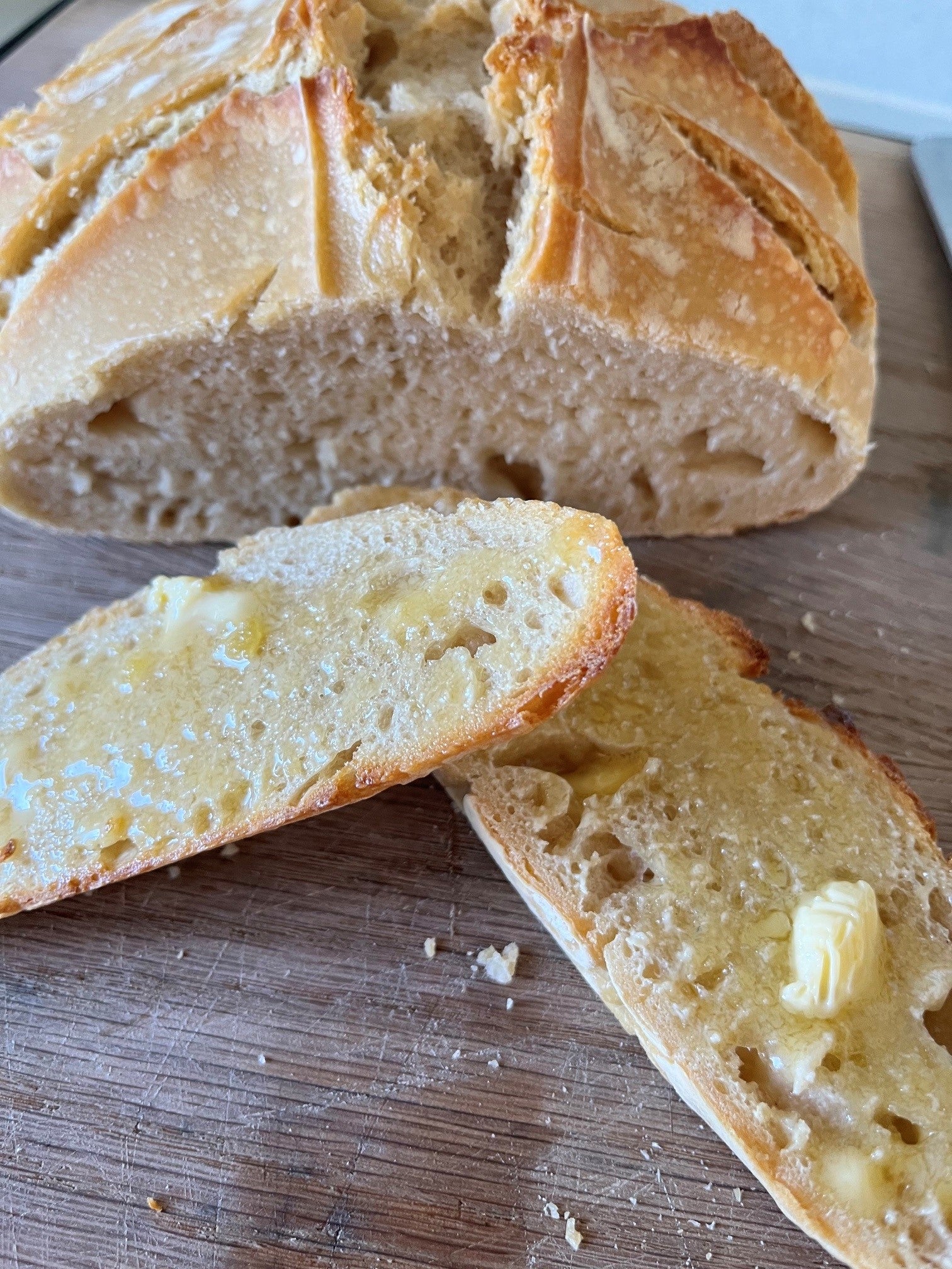 freshly baked sourdough