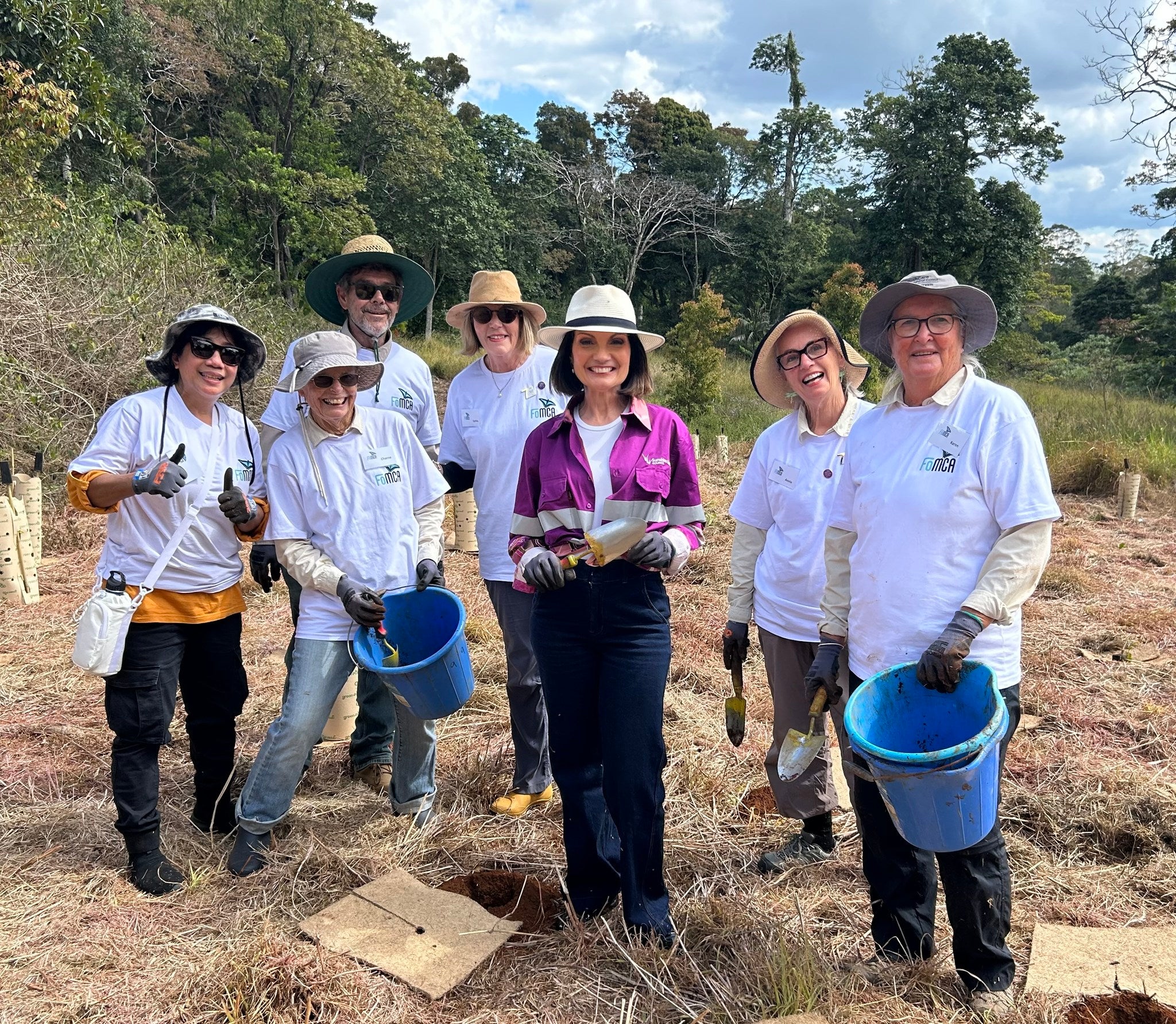 Sunshine Coast Ecological Park team and Mayor Rosanna Natoli. 