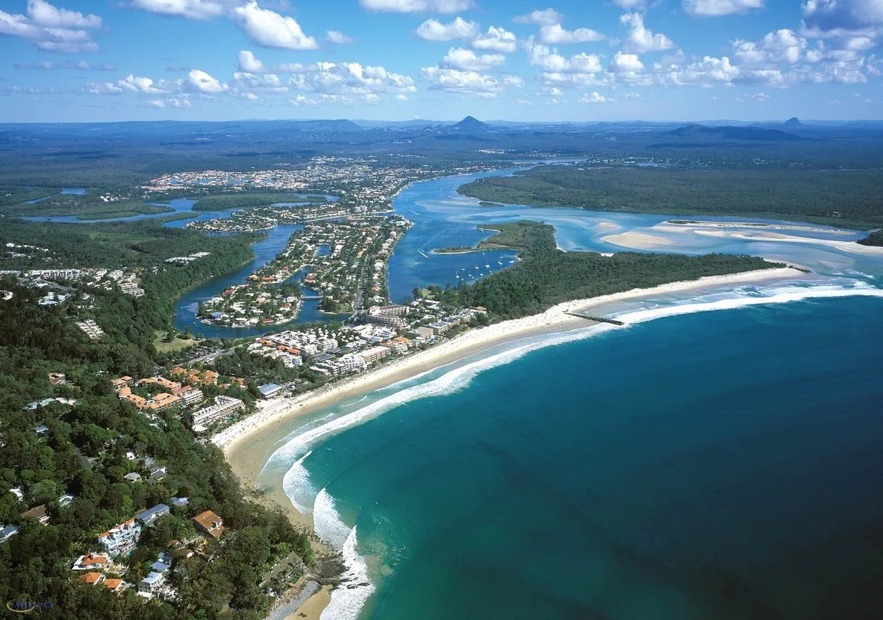 Aerial view of Noosa
