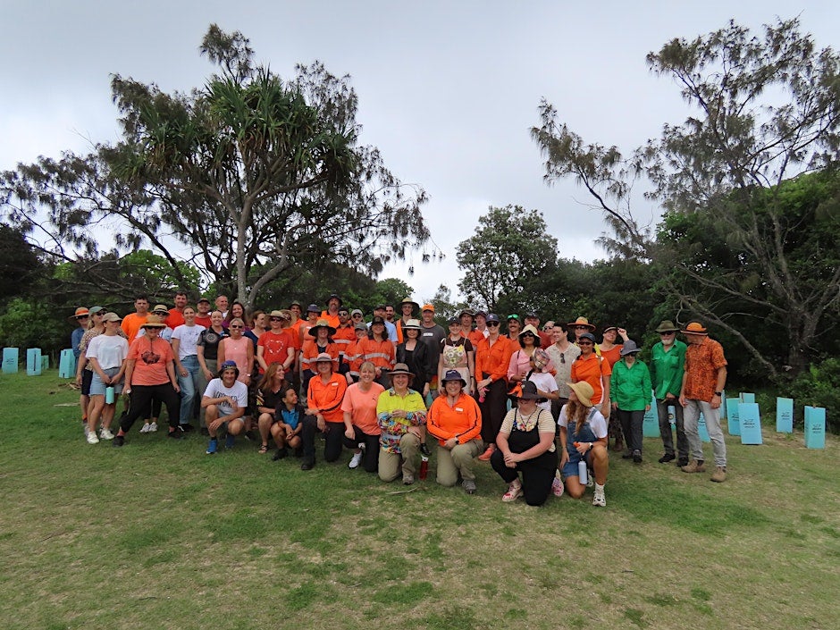Group of people who attended a Seeds of Hope Planting
