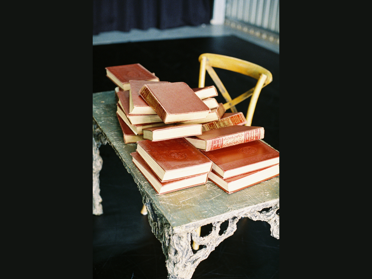 Books on a table, LJ Projects, Labyrinth, Images by ArtsCoast