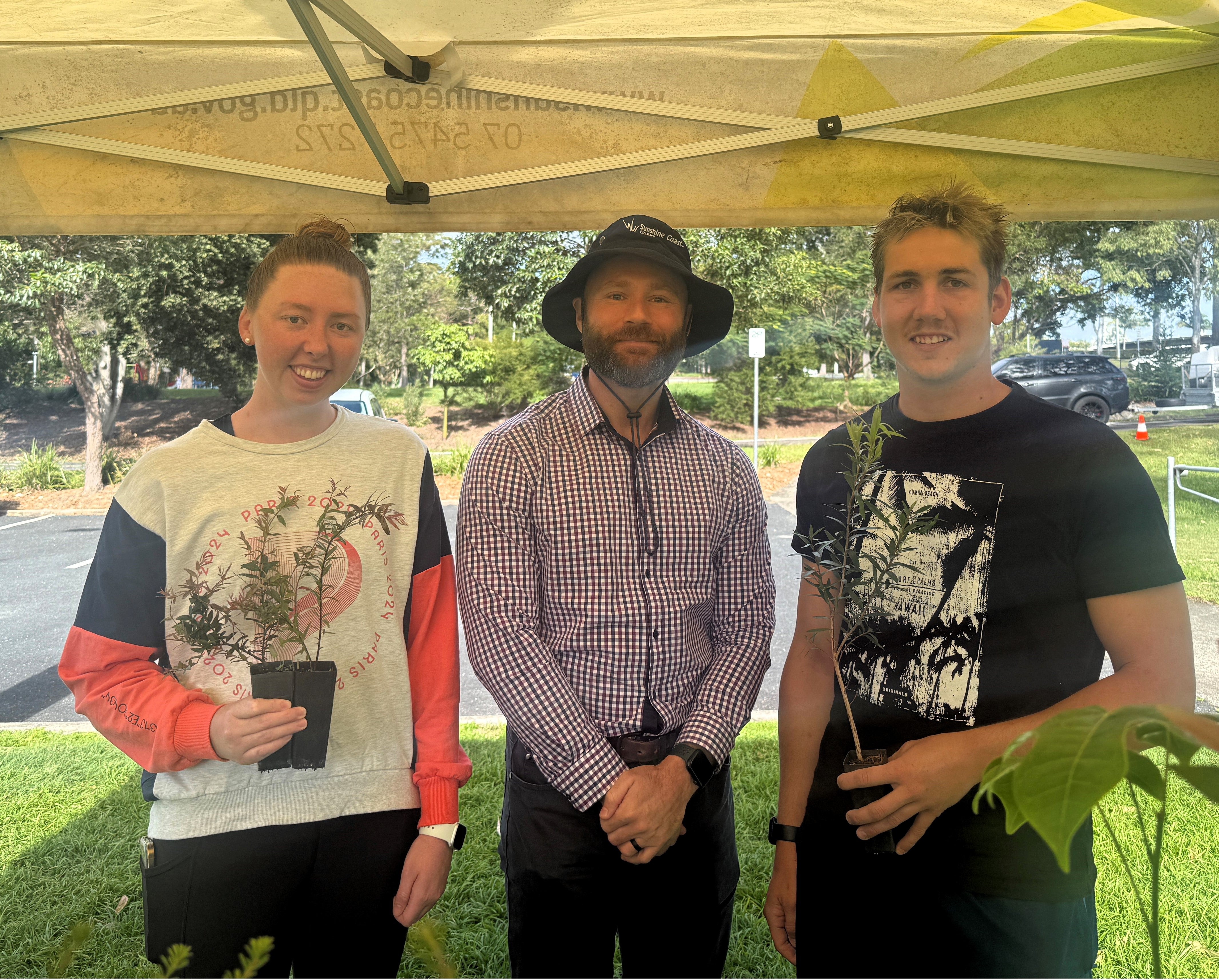 Councillor Dickson, Lakeisha Patterson and William Martin.
