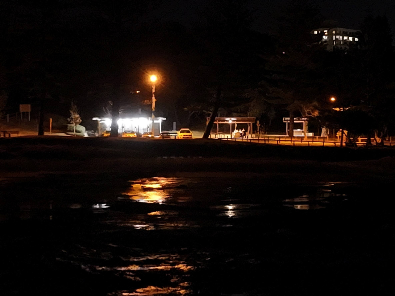 Shelly Beach Carpark and facilities lighting prior to changes