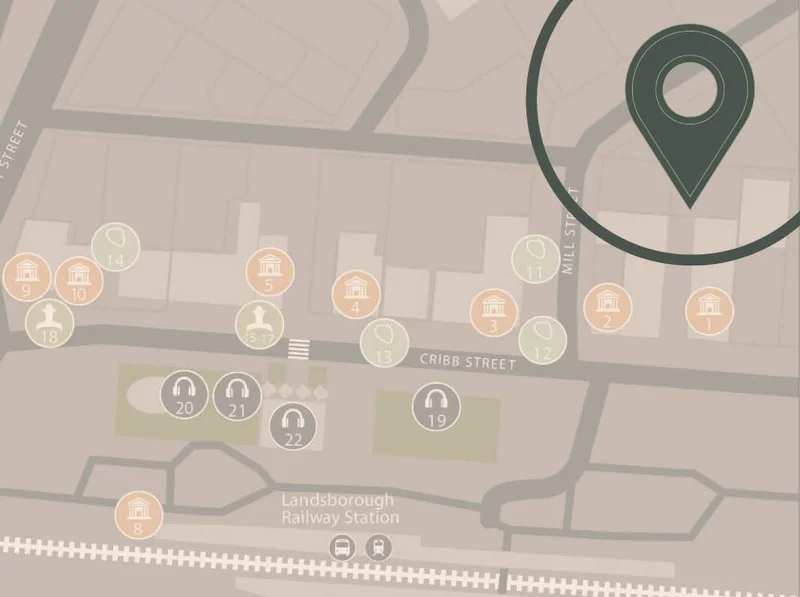 Landsborough Heritage Walk map