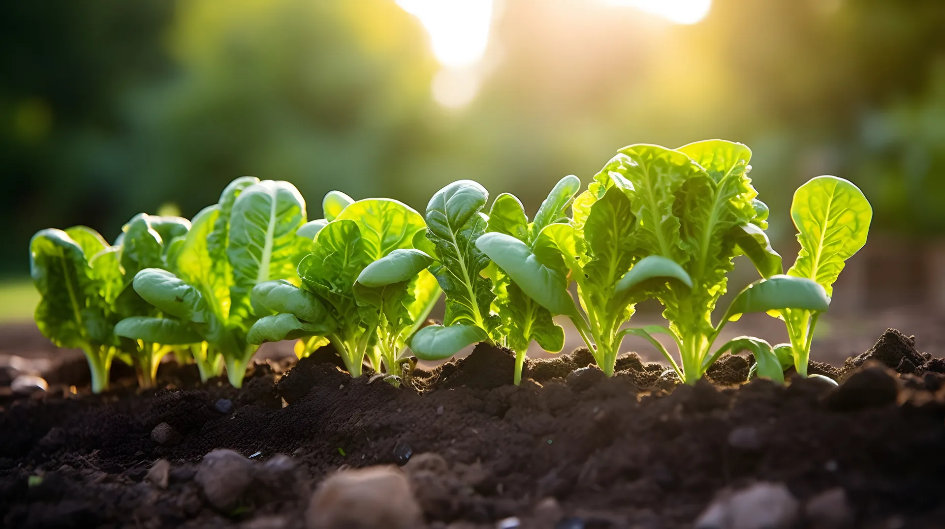 Image: small plants growing in the earth