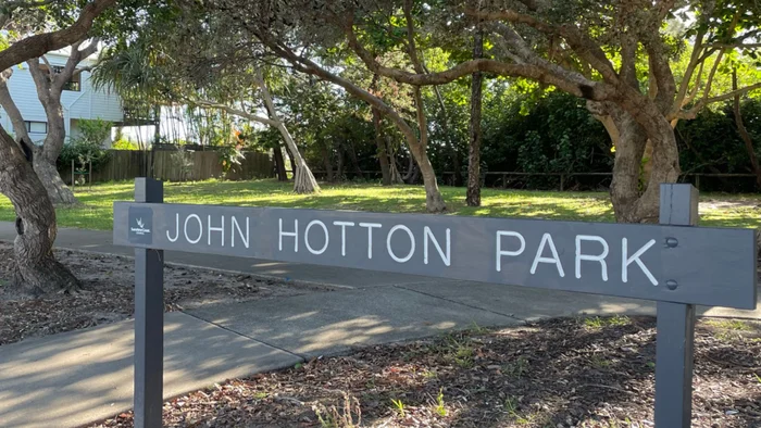 John Hotton Park sign