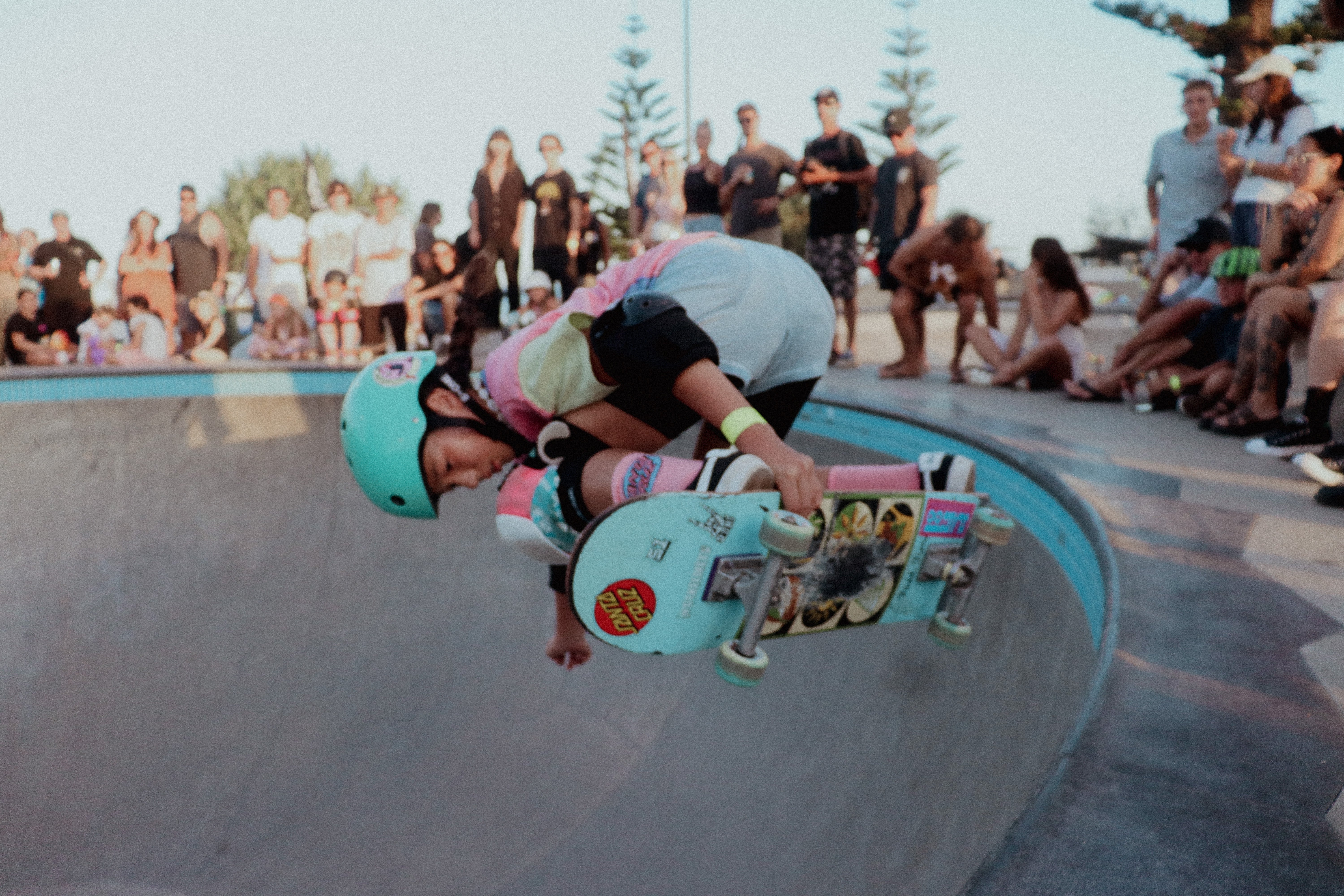 Skate boarder in the bowl