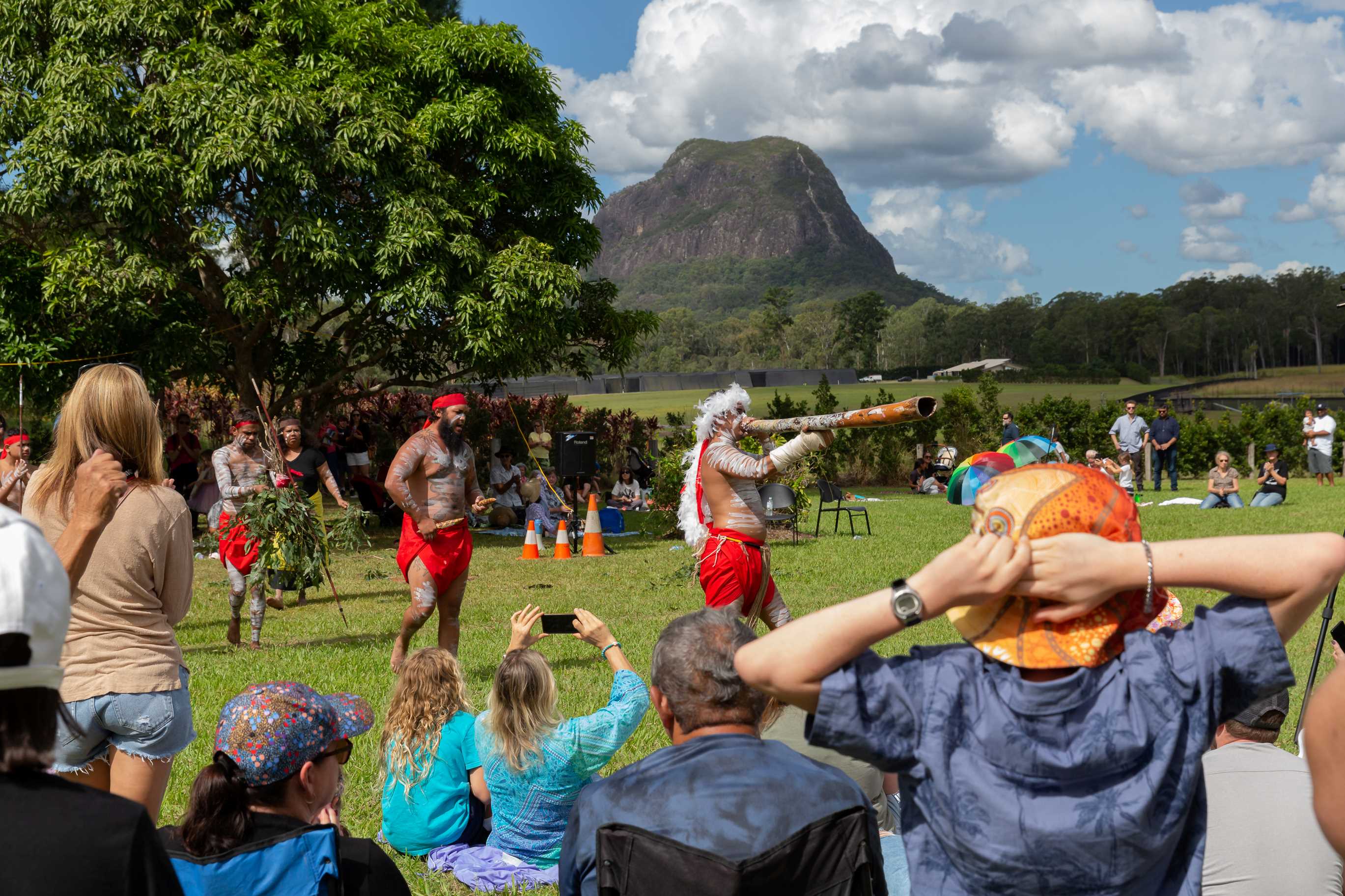 First Nations performance at Bankfoot House