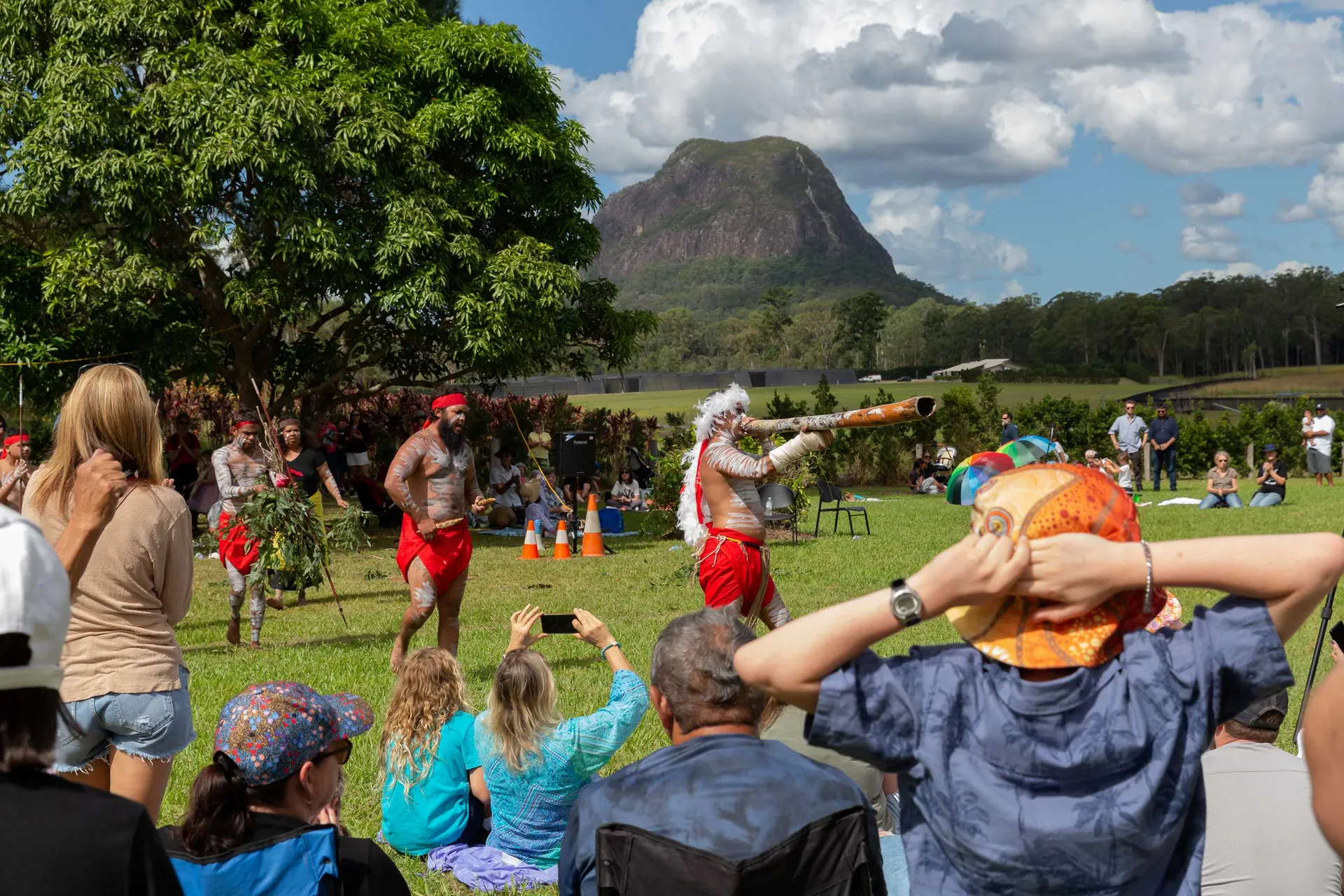 First Nations performance at Bankfoot House