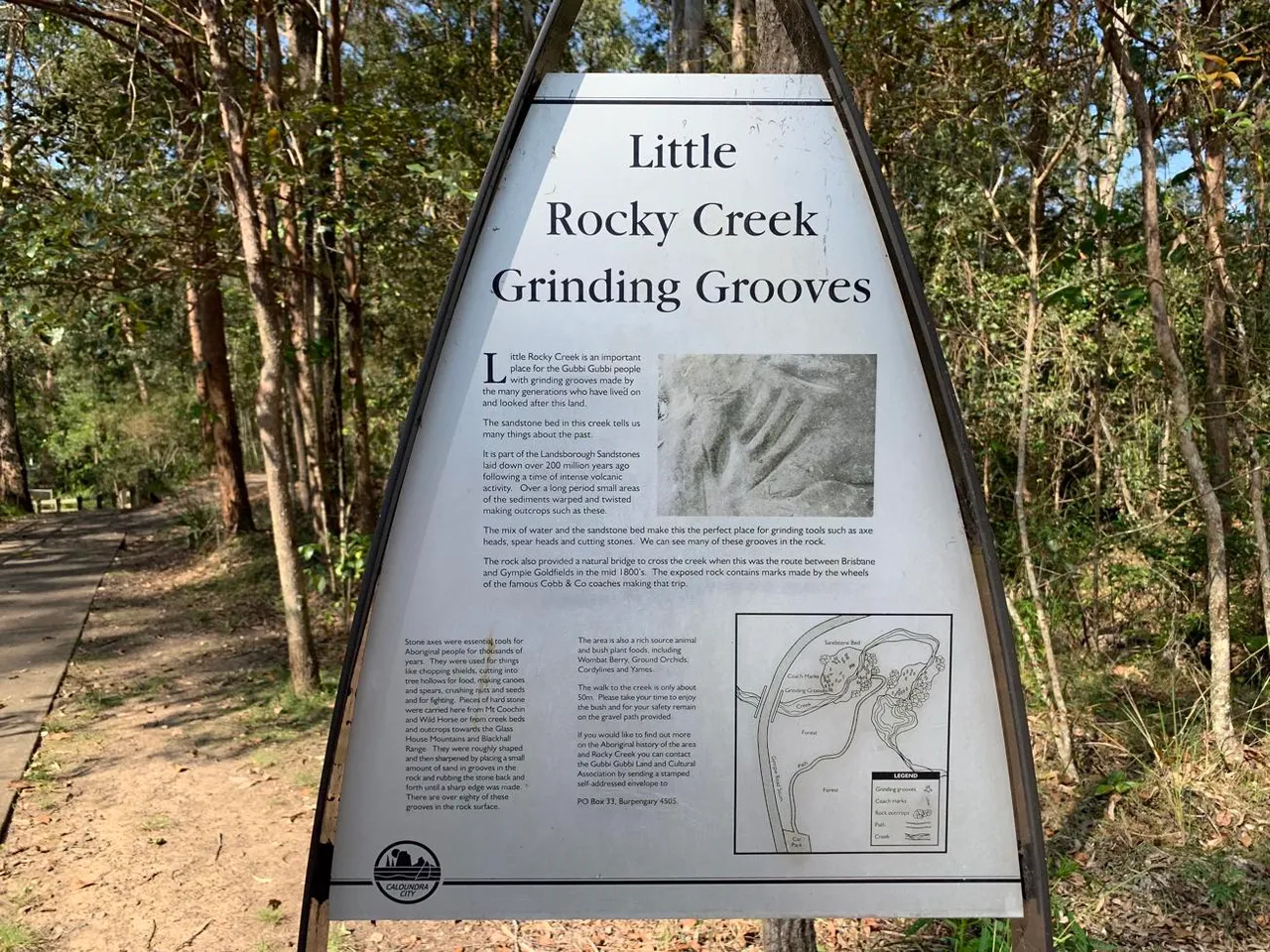 Little Rocky Creek - Axe grinding site